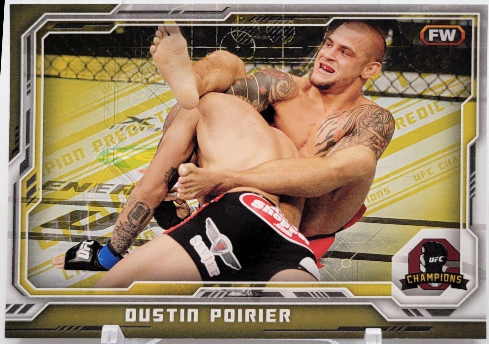 Dustin Poirier 2014 Topps UFC Champions Base #75 Gold Champions Predictor