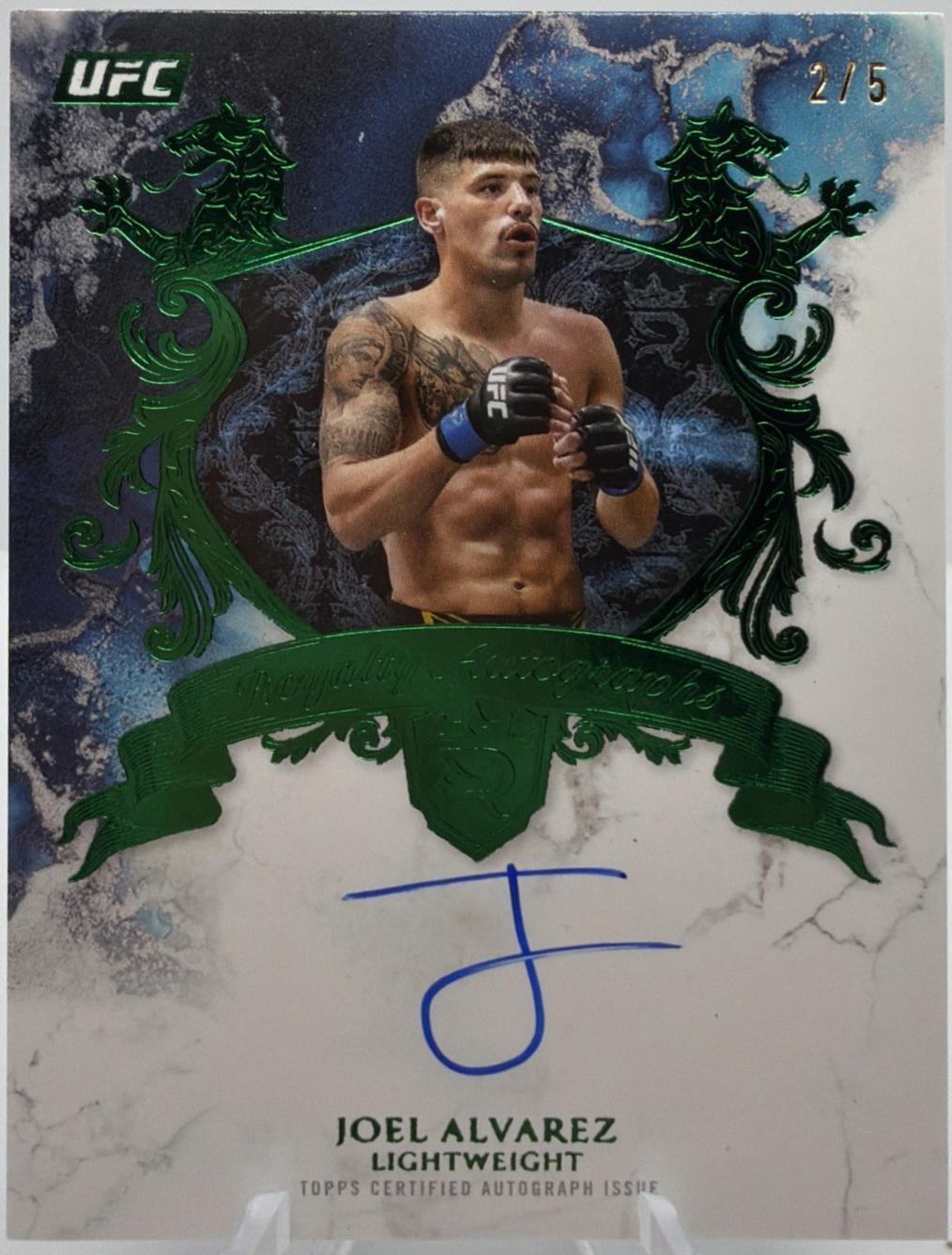Joel Alvarez 2025 Topps Royalty UFC Royalty Autographs #RY-JA Platinum