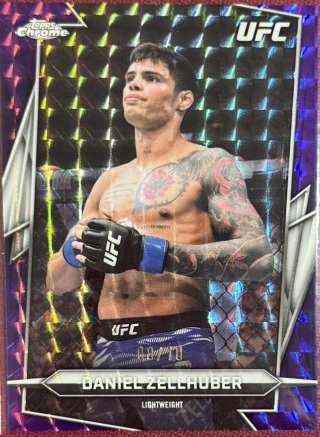 Daniel Zellhuber 2026 Topps Chrome UFC Base #192 Purple Geometric Refractor