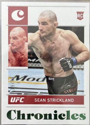 Sean Strickland 2022 Panini Chronicles UFC Base Chronicles #76 Green