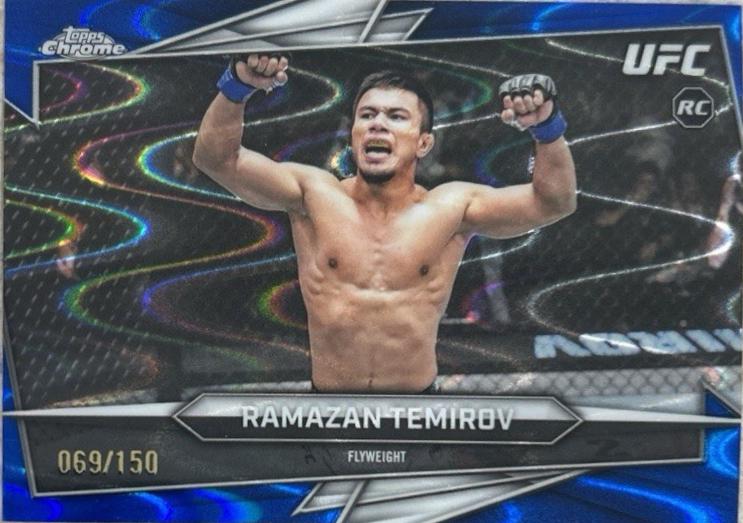 Ramazan Temirov 2026 Topps Chrome UFC Base #77 Blue Refractor