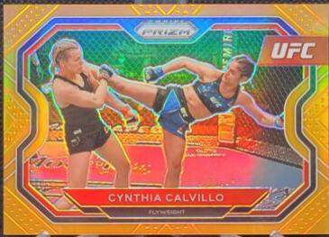 Cynthia Calvillo 2021 Panini Prizm UFC Base #146 Orange