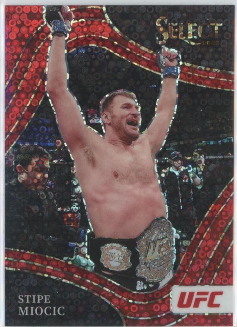 Stipe Miocic 2022 Panini Select UFC Octagonside #289 Red Disco