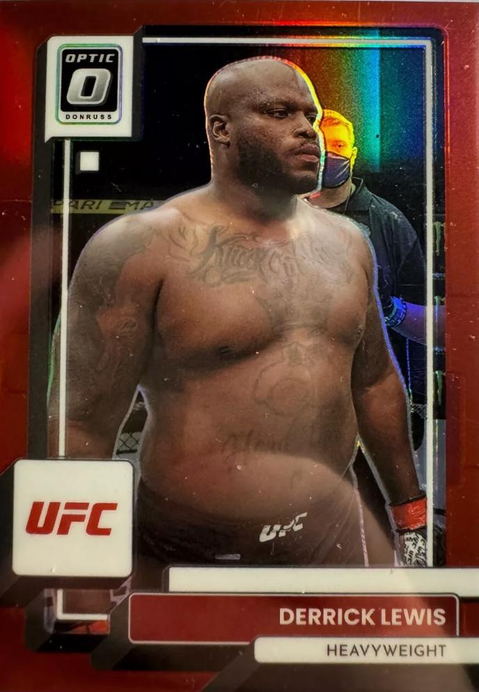 Derrick Lewis 2023 Panini Donruss Optic UFC Base #52 Red
