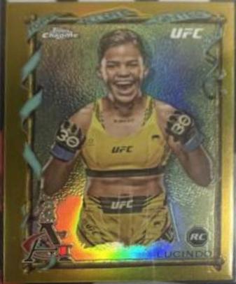 Iasmin Lucindo 2024 Topps Chrome UFC Allen & Ginter #AAG-28 Gold Refractor