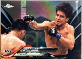 Henry Cejudo 2018 Topps Chrome UFC Base #86 Black