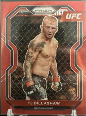 TJ Dillashaw 2021 Panini Prizm UFC Base #23 Red