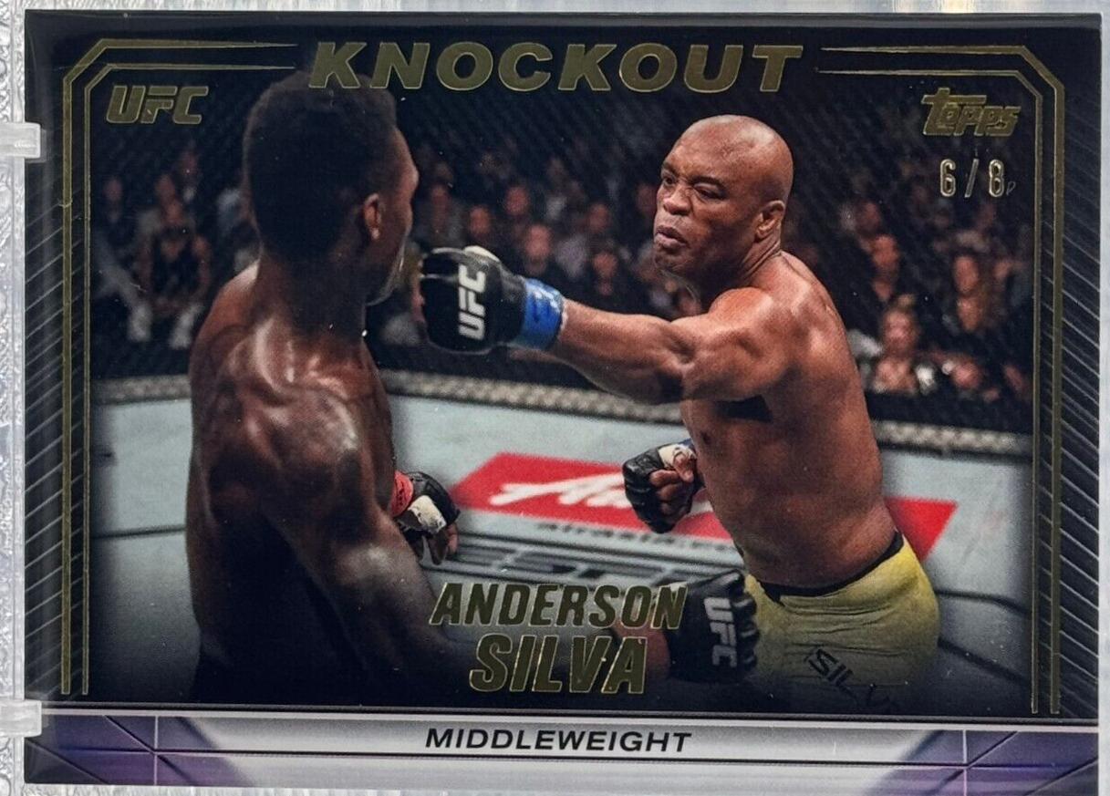 Anderson Silva 2024 Topps Knockout UFC Base #40 Gold