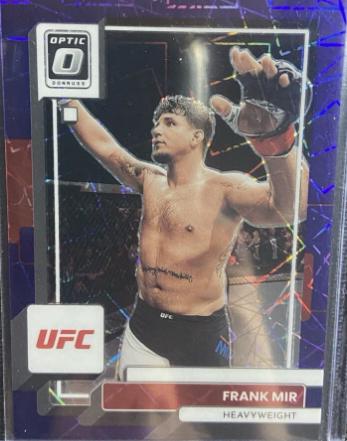 Frank Mir 2023 Panini Donruss Optic UFC Base #22 Purple Velocity