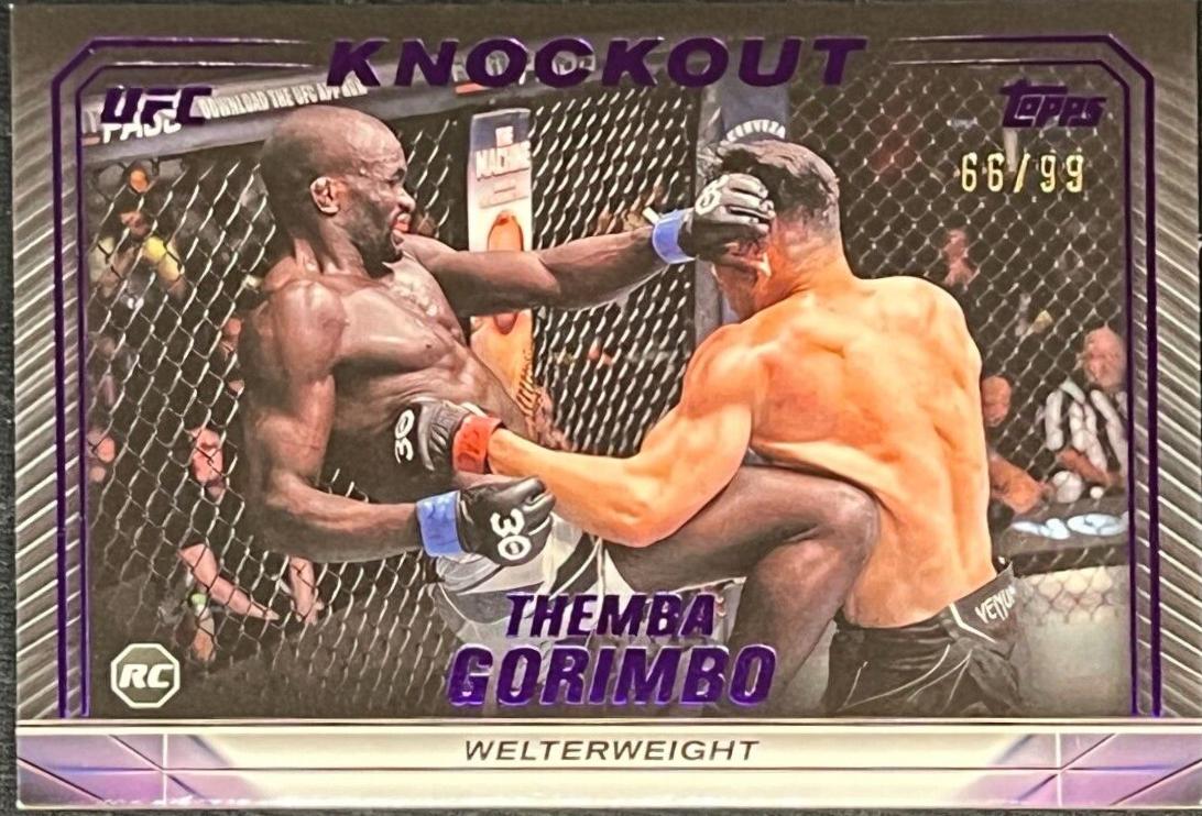 Themba Gorimbo 2024 Topps Knockout UFC Base #62 Purple
