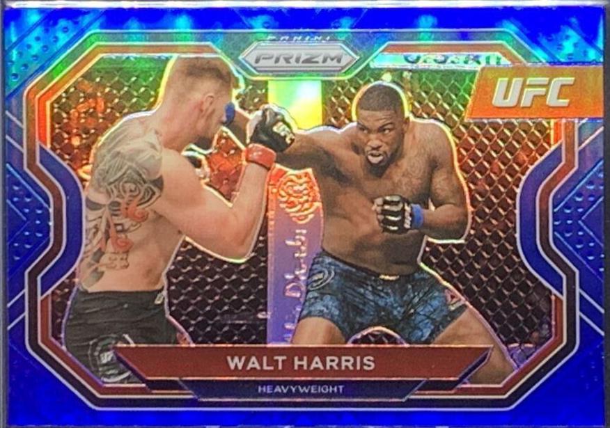 Walt Harris 2021 Panini Prizm UFC Base #159 Blue