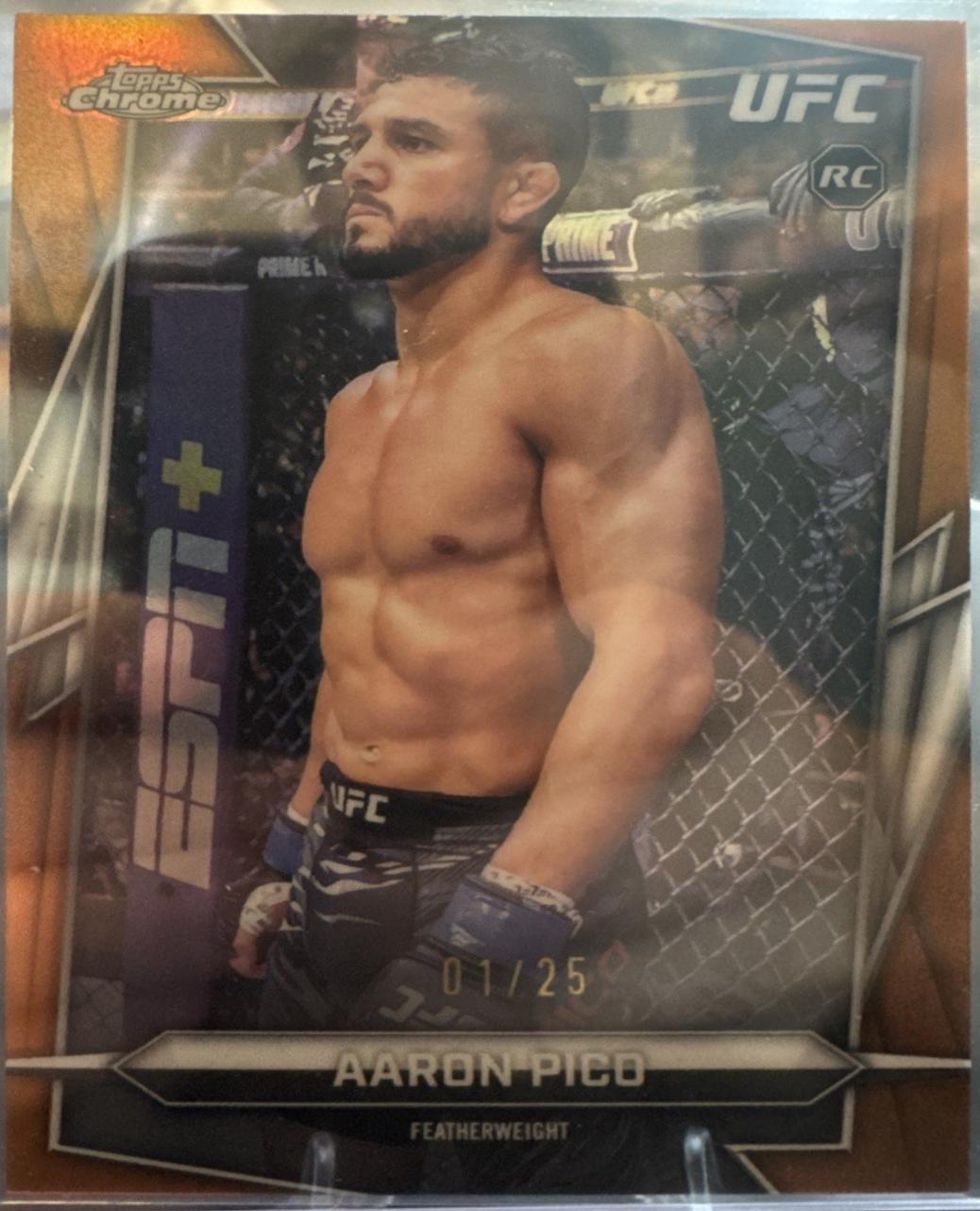 Aaron Pico 2026 Topps Chrome UFC Base #88 Orange Refractor