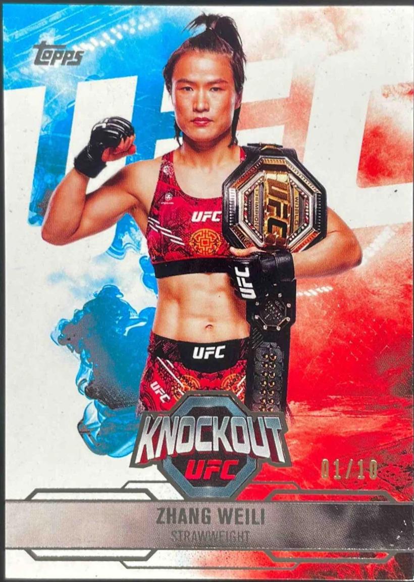 Zhang Weili 2025 Topps Knockout UFC Base #71 Black