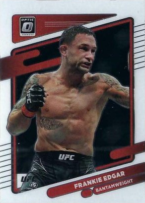 Frankie Edgar 2022 Panini Donruss Optic UFC Base #19 Gold Vinyl