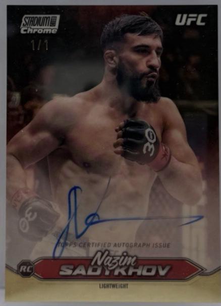 Nazim Sadykhov 2025 Topps Stadium Club UFC Chrome Autographs #CAS-NSV Superfractor
