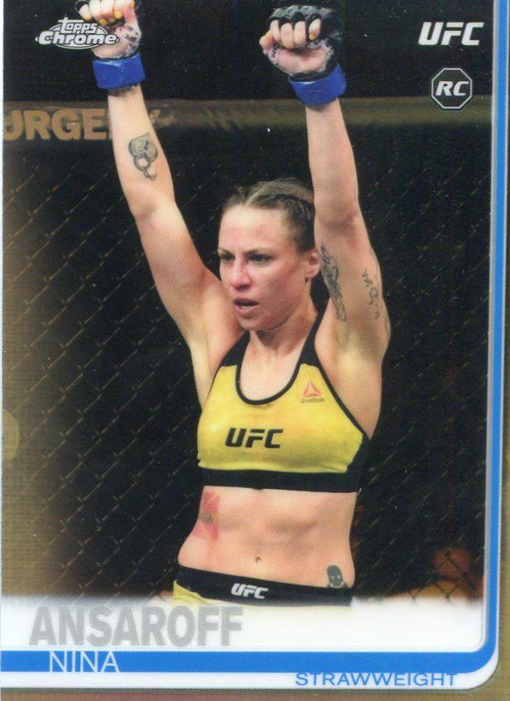 Nina Nunes 2019 Topps Chrome UFC Base #97 Refractor