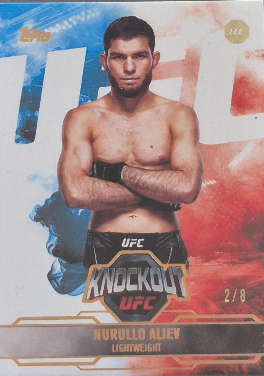 Nurullo Aliev 2025 Topps Knockout UFC Base #66 Holo Gold