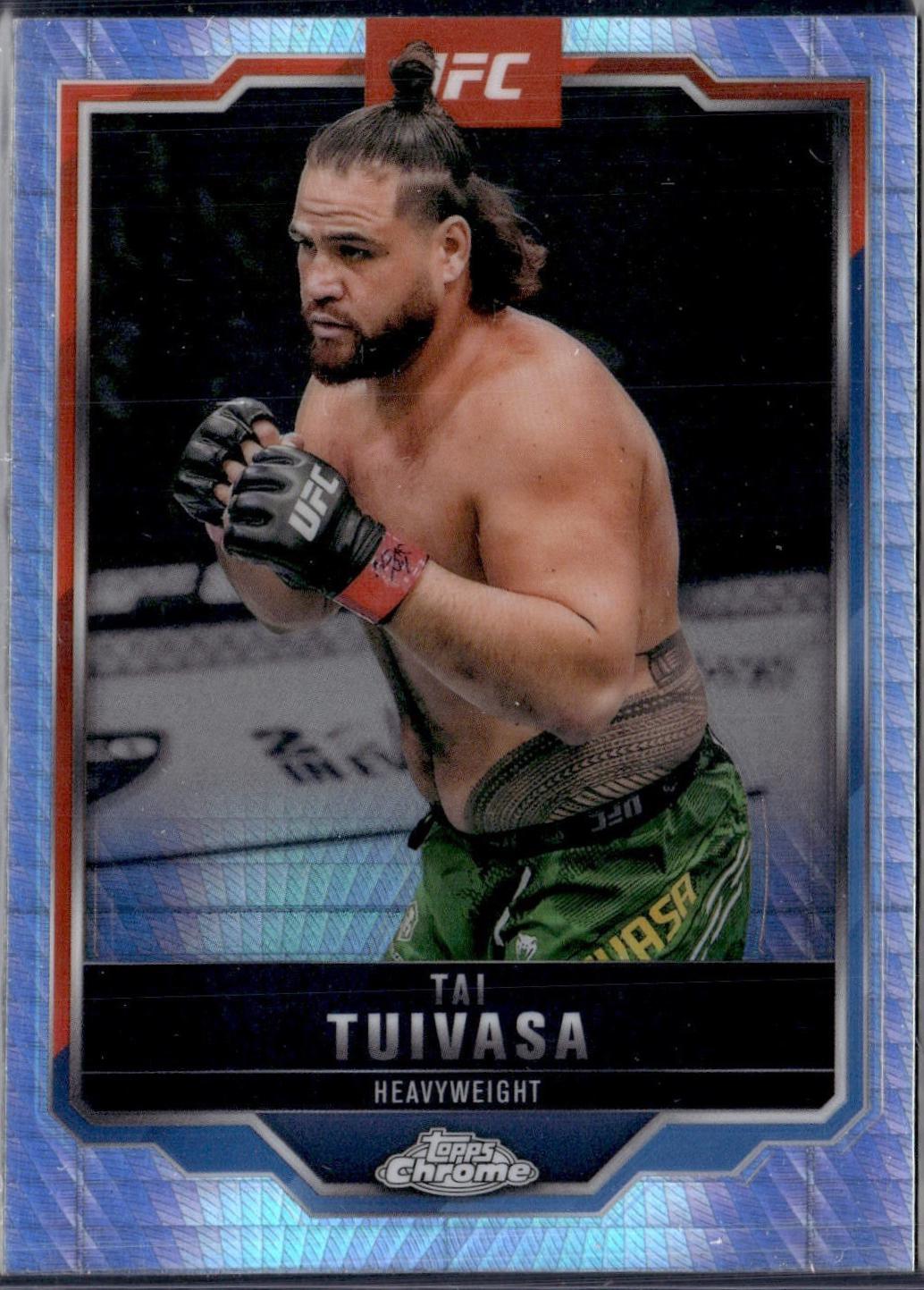 Tai Tuivasa 2025 Topps Chrome UFC Base #53 Prism Refractor