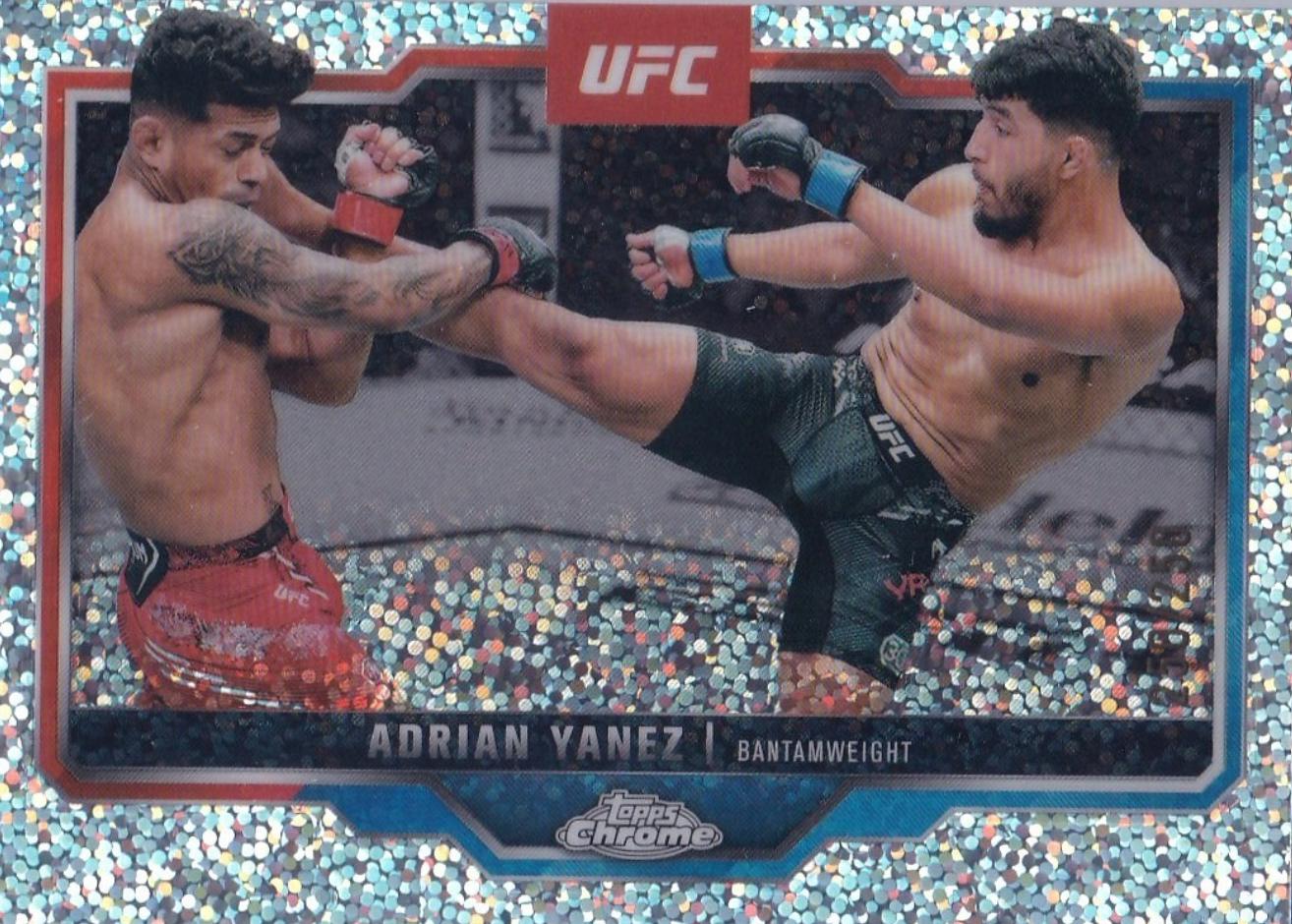 Adrian Yanez 2025 Topps Chrome UFC Base #71 Speckle Refractor