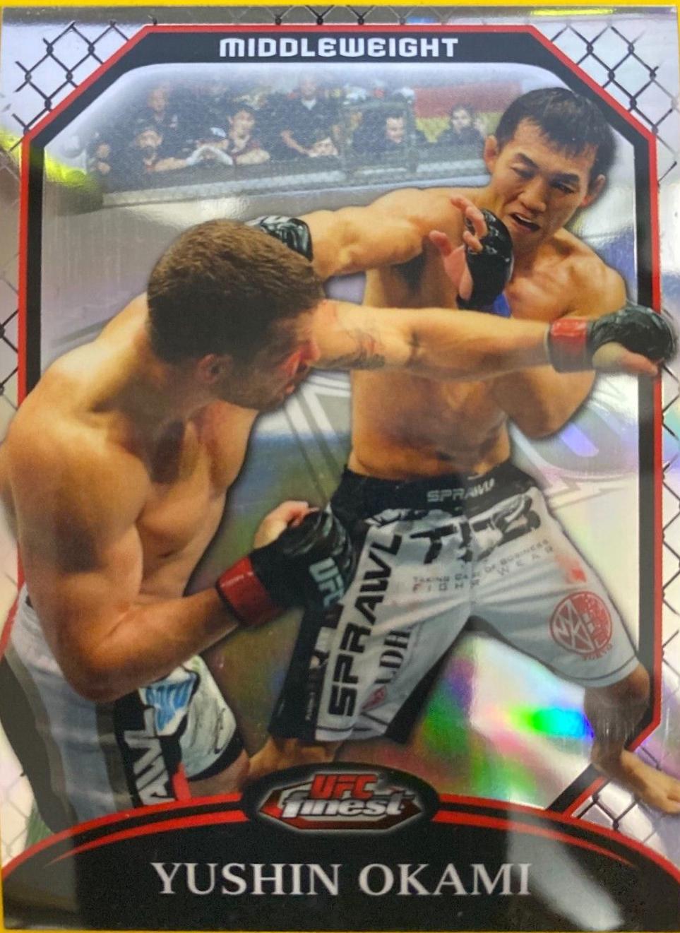 Yushin Okami 2011 Topps Finest UFC Base #40 Refractor
