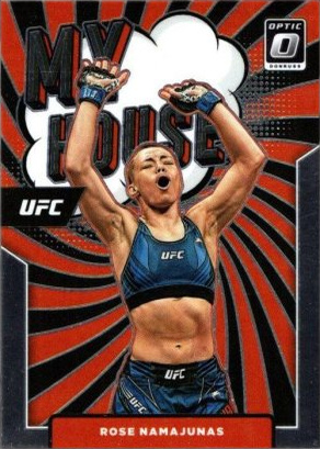 Rose Namajunas 2022 Panini Donruss Optic UFC My House #5 Pink