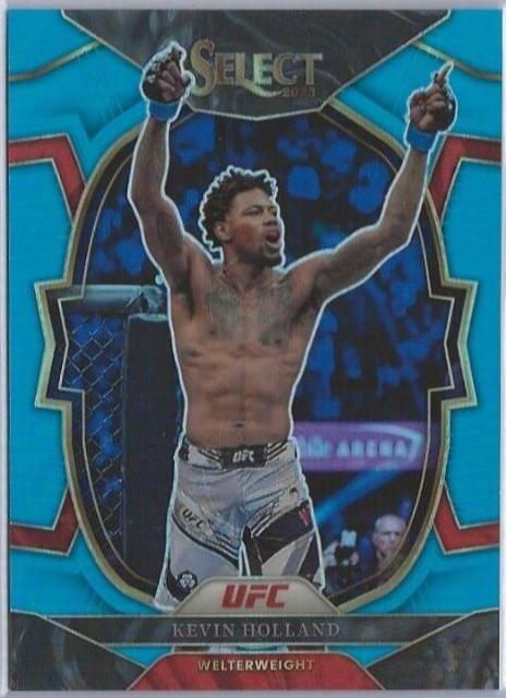 Kevin Holland 2023 Panini Select UFC Concourse #87 Light Blue