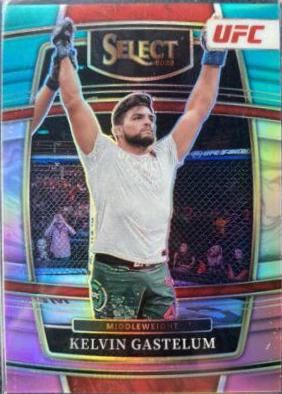Kelvin Gastelum 2022 Panini Select UFC Concourse #38 Tri Color
