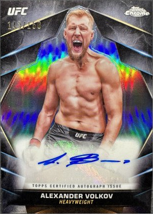 Alexander Volkov 2024 Topps Chrome UFC Chrome Veteran Autographs #CVA-AVO Superfractor
