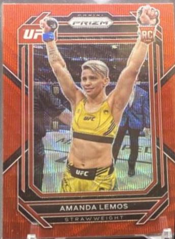 Amanda Lemos 2023 Panini Prizm UFC Base #151 Ruby Wave