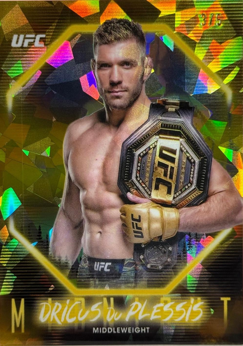 Dricus Du Plessis 2025 Topps Midnight UFC Base #13 Daybreak