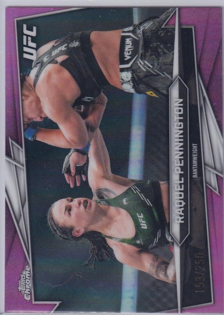 Raquel Pennington 2026 Topps Chrome UFC Base #103 Pink Refractor