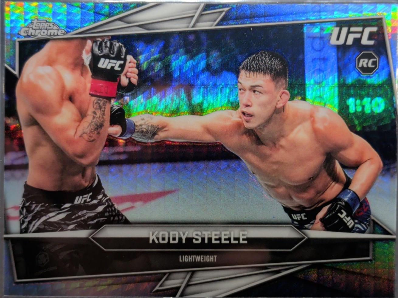 Kody Steele 2026 Topps Chrome UFC Base #143 Prism Refractor