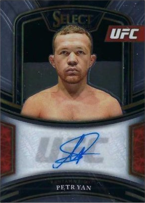 Petr Yan 2021 Panini Select UFC Signatures #24 Black Disco Prizms