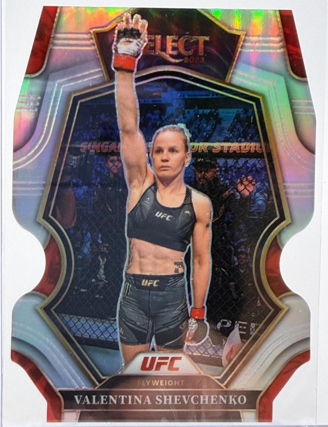 Valentina Shevchenko 2023 Panini Select UFC Premier Level #113 Silver Die Cut