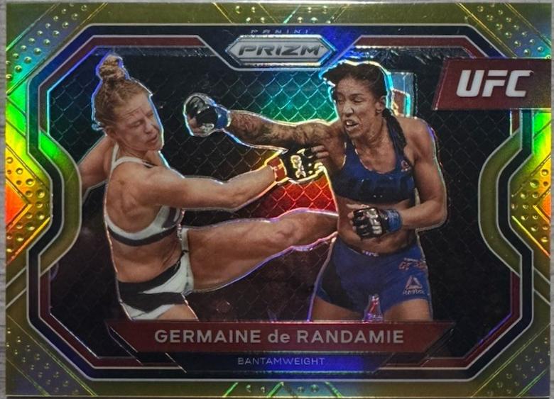 Germaine de Randamie 2021 Panini Prizm UFC Base #168 Gold