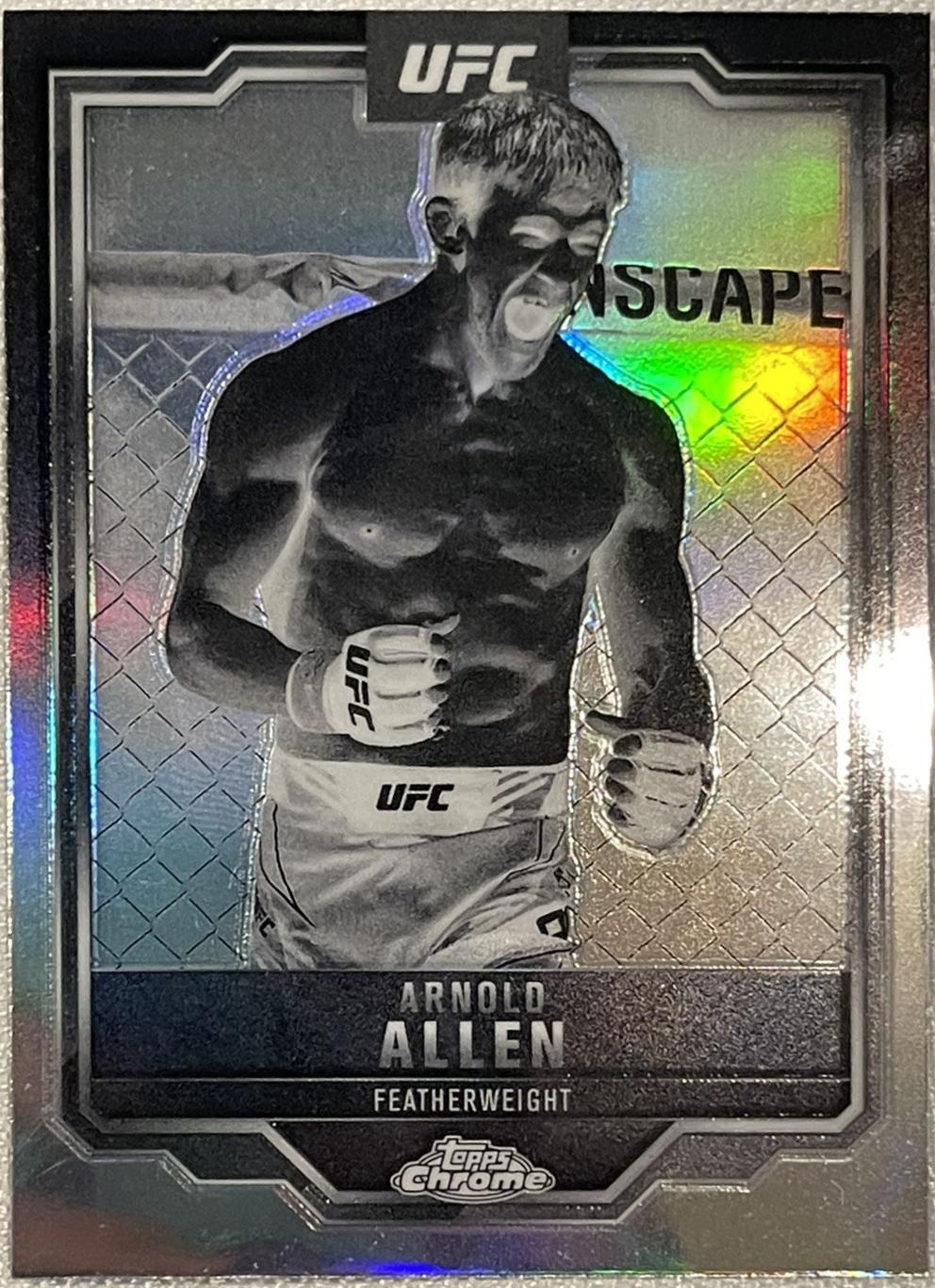 Arnold Allen 2025 Topps Chrome UFC Base #25 Negative Refractor