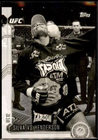 Anderson Silva / Dan Henderson 2015 Topps UFC Chronicles Base #62 Gold