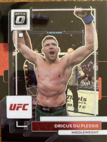 Dricus Du Plessis 2023 Panini Donruss Optic UFC Base #15 Black Velocity
