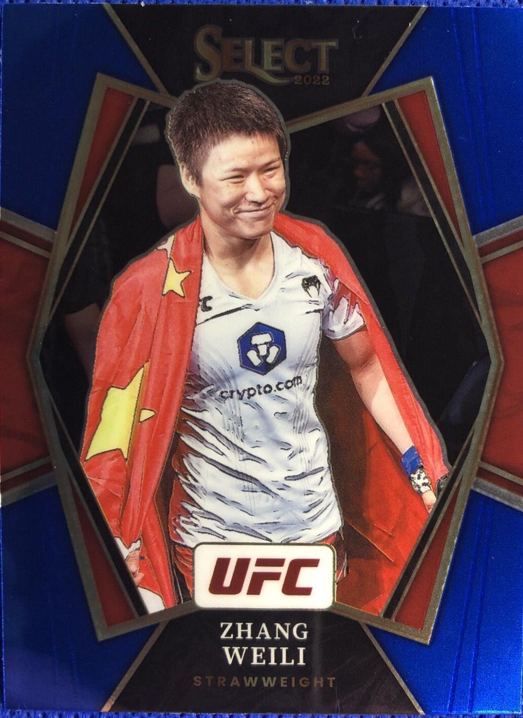 Zhang Weili 2022 Panini Select UFC Premier Level #105 Blue Prizm