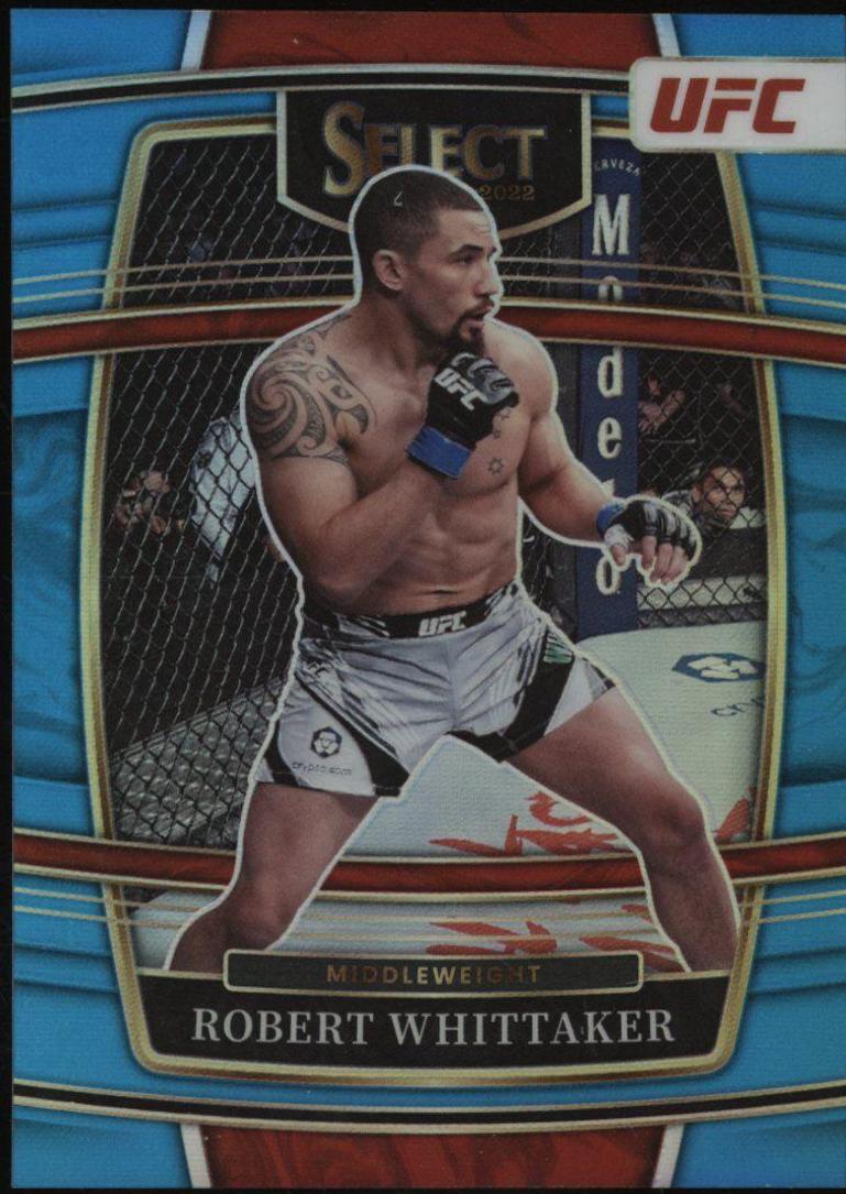 Robert Whittaker 2022 Panini Select UFC Concourse #27 Blue Prizm