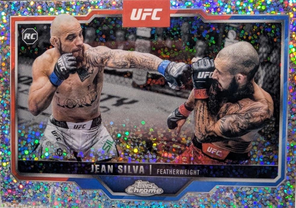 Jean Silva 2025 Topps Chrome UFC Base #56 Speckle Refractor