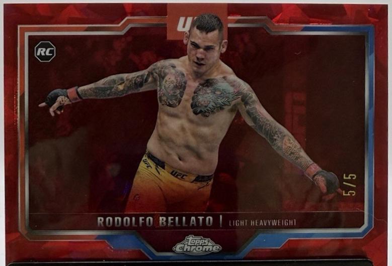 Rodolfo Bellato 2025 Topps Chrome Sapphire UFC Base Sapphire #194 Red Sapphire