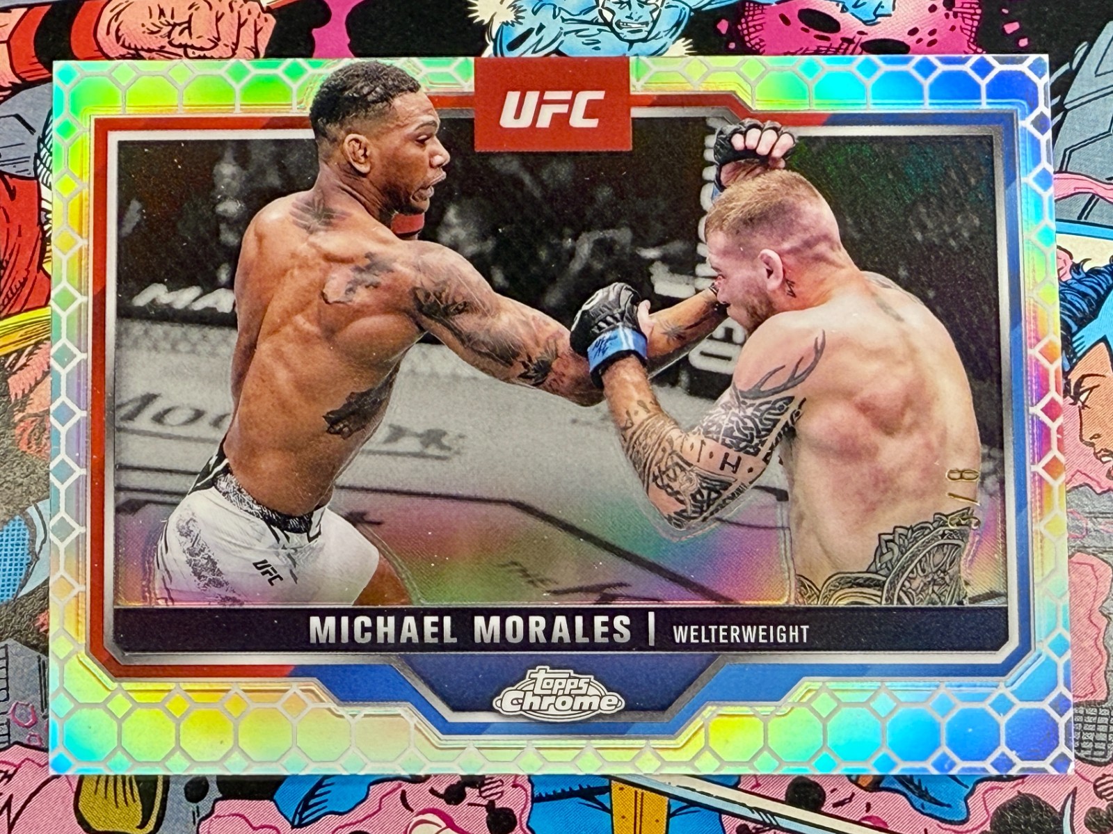 Michael Morales 2025 Topps Chrome UFC Base #127 OctaFractor