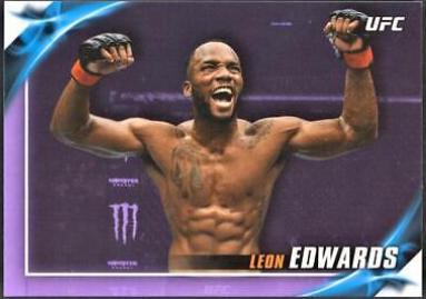 Leon Edwards 2019 Topps UFC Knockout Base #23 Purple