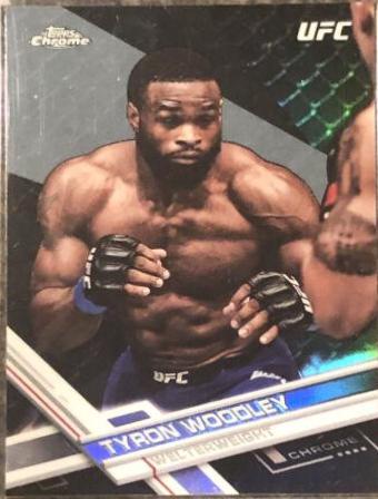 Tyron Woodley 2017 Topps Chrome UFC Base #20 Black