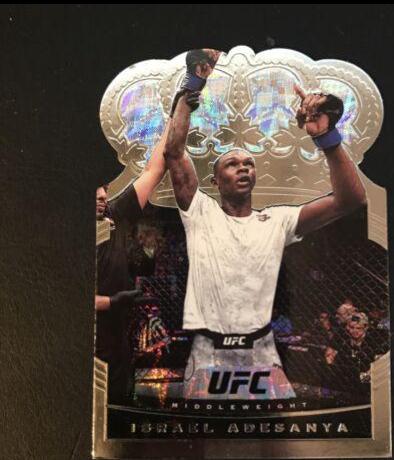 Israel Adesanya 2021 Panini Chronicles UFC Base Crown Royale #12 Asia