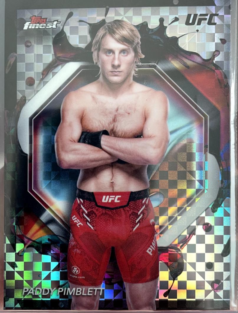 Paddy Pimblett 2024 Topps Finest UFC Base Rare #277 Refractor