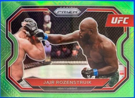 Jairzinho Rozenstruik 2021 Panini Prizm UFC Base #130 Neon Green