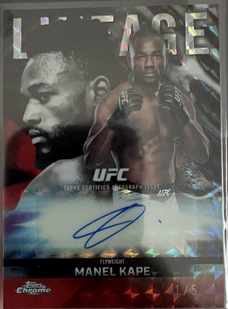 Manel Kape 2026 Topps Chrome UFC Chrome Lineage Autographs #CCA-MK Superfractor