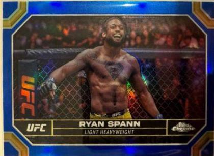 Ryan Spann 2024 Topps Chrome UFC Base #171 Blue Refractor